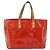 LOUIS VUITTON Monogram Vernis Reade PM Borsa a Mano Rossa M91088 LV Auth mr2154 Rosso - vista 13