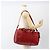 Chloé Chloe Tote Bag Leder 2in1 Rot Gold Auth BA10946A Golden - Ansicht 23