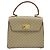 Céline Borsa a mano in tela Macadam CELINE PVC 2 in 1 Beige Oro Auth BSZ537A D'oro - vista 13