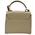 Céline Borsa a mano in tela Macadam CELINE PVC 2 in 1 Beige Oro Auth BSZ537A D'oro - vista 2