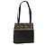 Borsa a Spalla Salvatore Ferragamo in Camoscio Nero e Oro Auth BA11435 D'oro