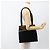 Borsa a Spalla Salvatore Ferragamo in Camoscio Nero e Oro Auth BA11435 D'oro - vista 20