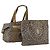 Saint Laurent Borsa Tote in PVC 2 pezzi Grigia Auth fm5232 Marrone