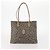 Saint Laurent Borsa Tote in PVC 2 pezzi Grigia Auth fm5232 Marrone - vista 12