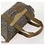 Saint Laurent Borsa Tote in PVC 2 pezzi Grigia Auth fm5232 Marrone - vista 6