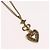 Colar Christian Dior metal tom dourado Auth BA11481 - vista 3