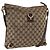 Gucci Borsa a Spalla Abbey GG Canvas Beige Oro 131326 Auth ARZ287 D'oro