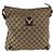 Gucci Borsa a Spalla Abbey GG Canvas Beige Oro 131326 Auth ARZ287 D'oro - vista 2