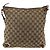 Gucci Borsa a Spalla Abbey GG Canvas Beige Oro 131326 Auth ARZ287 D'oro - vista 3