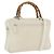 Borsa a Mano GUCCI Nylon 2way Argento Bianco 000 2040 0538 Auth ka3126