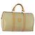 Céline Borsa Boston in tela Macadam CELINE PVC Beige Oro Auth 170952 D'oro