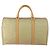 Céline Borsa Boston in tela Macadam CELINE PVC Beige Oro Auth 170952 D'oro - vista 2