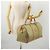 Céline Borsa Boston in tela Macadam CELINE PVC Beige Oro Auth 170952 D'oro - vista 24