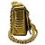 Borsa a spalla in pelle dorata Moschino Biker Jacket D'oro - vista 2