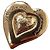 Yves Saint Laurent Spilla YSL vintage a forma di cuore D'oro