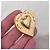 Yves Saint Laurent Spilla YSL vintage a forma di cuore D'oro - vista 2
