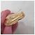 Yves Saint Laurent Spilla YSL vintage a forma di cuore D'oro - vista 7