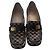Mocassini Louis Vuitton Damier con Placca Dorata Pelle 37 Damier ebene