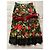 Autre Marque Vestido largo de flores con cinturón Negro Blanco Roja Multicolor Verde - vista 2