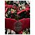 Autre Marque Vestido largo de flores con cinturón Negro Blanco Roja Multicolor Verde - vista 5