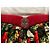 Autre Marque Vestido largo de flores con cinturón Negro Blanco Roja Multicolor Verde - vista 8