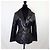 Anna Molinari Blumarine Lederblazer aus den 90ern Schwarz - Ansicht 2