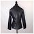 Anna Molinari Blumarine Lederblazer aus den 90ern Schwarz - Ansicht 3