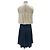 L'Agence Bicolor plissiertes Seidenkleid Schwarz - Ansicht 2