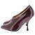 Décolleté Phoebe Philo in pelle bordeaux Bordò - vista 3