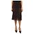 Prada Falda midi de ganchillo chocolate - talla UK 8 Castaño