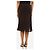 Prada Falda midi de ganchillo chocolate - talla UK 8 Castaño - vista 3