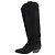 Isabel Marant Botas altas de ante negro estilo western - talla EU 37 (UK 4)