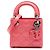 Dior Rosa Micro Patent Cannage Lady Dior