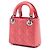 Dior Rosa Micro Patent Cannage Lady Dior - vista 2