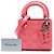 Dior Rosa Micro Patent Cannage Lady Dior - vista 8