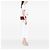 Saint Laurent Rosso Medio Pelle Embossata Coccodrillo Monogramma Kate Borsa a Tracolla con Frange Bordò - vista 7
