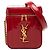 Borsa Vanity Vicky Monogram in Patente Matelassé Rossa Saint Laurent Rosso