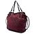 Burberry Rote Supernova Karomuster Nylon Buckleigh Tasche Bordeaux - Ansicht 2