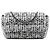 Chanel Nero CC Tweed Herringbone con Patta