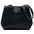 Borsa da sera in satin nero Camelia di Chanel
