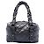 Borsa a tracolla intrecciata piccola in pelle di agnello nera Chanel Nero