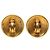 Orecchini a clip con bottone logo in oro placcato Chanel D'oro - vista 2
