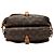 Louis Vuitton Saumur 25 Monogramma Marrone - vista 3