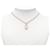 Collier Pendentif Maillon Mini en Or Rose Plaqué Hermès Doré  - vue 4