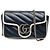 Gucci Blue Super Mini GG Marmont Pelle Matelassé Torchon Borsa a Spalla