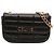Céline Borsa a spalla in pelle di capra matelassé nera monocromatica Celine con catena Nero
