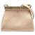 Borsa piccola Chanel in pelle di vitello dorata con chiusura a bacio D'oro
