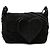 Borsa a tracolla in suede nero a forma di cuore Gucci