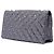 Chanel Argento Trapuntato Glitter Tela Riedizione 2.55 Borsa a Flap - vista 2