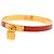 Kelly Bracciale Bangle Cadena Lock in Epsom placcato oro rosso Hermès - vista 2